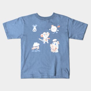 Blue n Red Cuties Kids T-Shirt